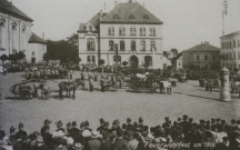 <p>Varnsdorf - náměstí (hasičská slavnost, asi r. 1910)</p>